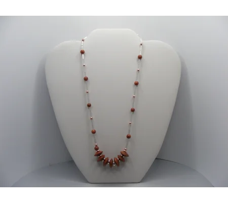 Goldstone necklace set