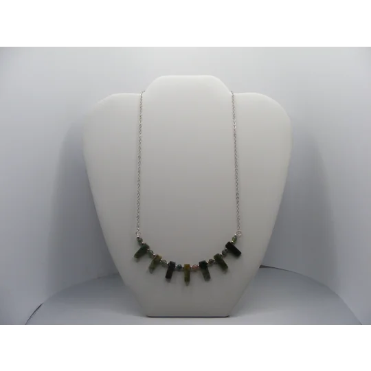Ocean Jasper Bar Necklace