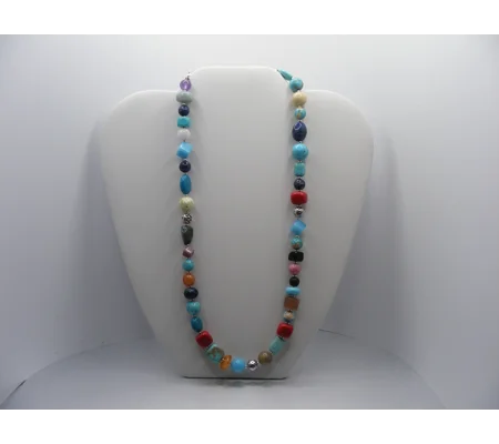 Kitchen Sink Bead Necklace 23"