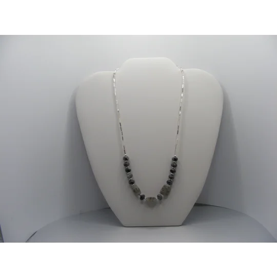 Tourmaline in Quartz Necklace and earring set