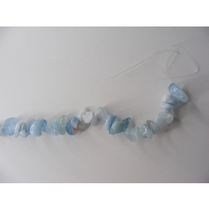 Aquamarine chip strand 15