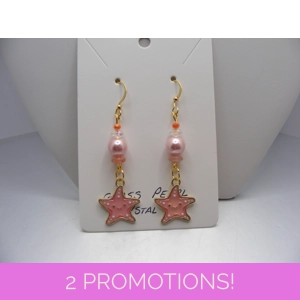 Starfish w/ Glass Pearls and Crystals