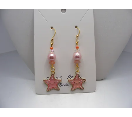 Starfish w/ Glass Pearls and Crystals