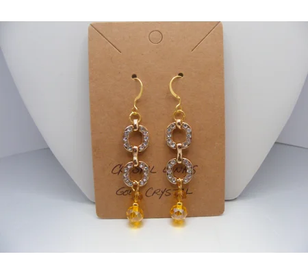 Crystal Link earrings