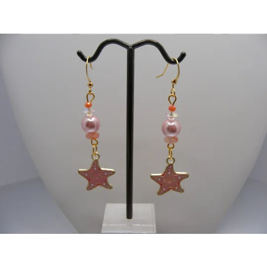 Starfish w/ Glass Pearls and Crystals