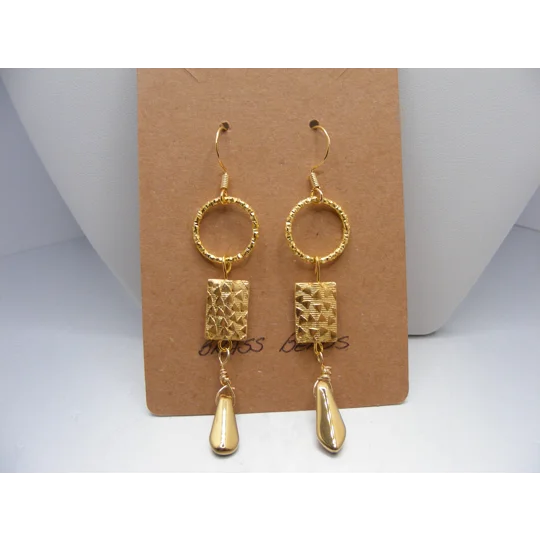 Golden Rectangle earrings