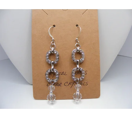 Crystal Link earrings