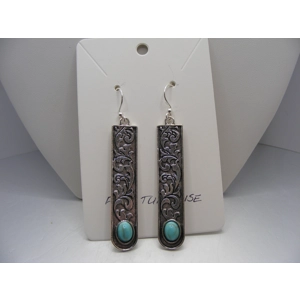 Howlie Turquoise Bar Earrings