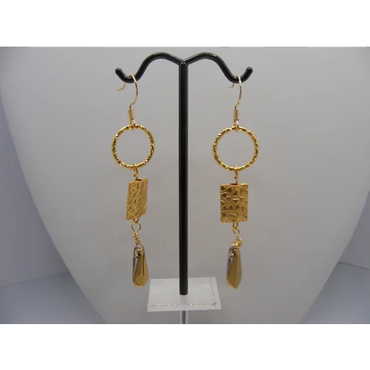 Golden Rectangle earrings
