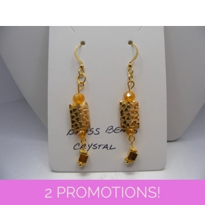 Golden Rectangle earrings #2