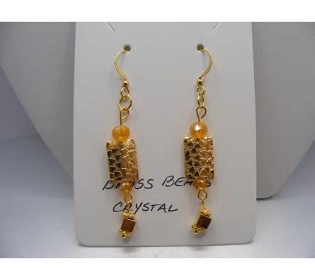Golden Rectangle earrings #2