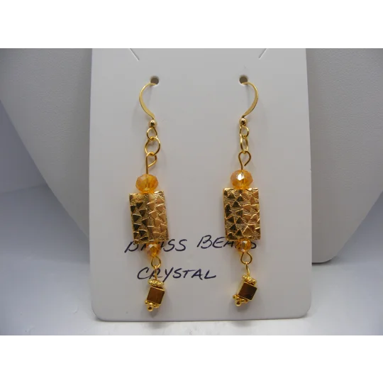 Golden Rectangle earrings #2