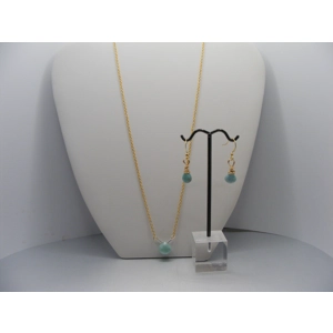 Larimar necklace and earrings