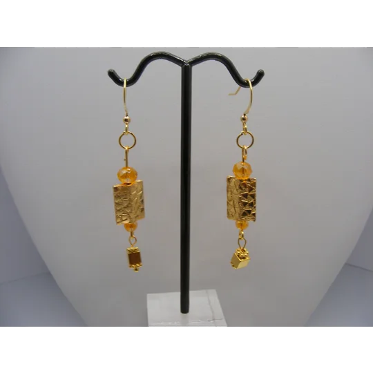 Golden Rectangle earrings #2