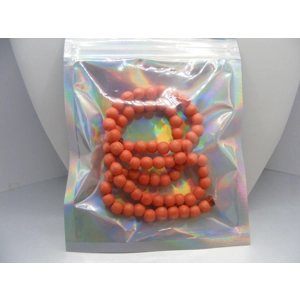 Hand Dyed Wood Beads - Peach 16