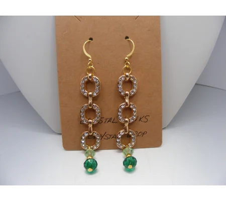 Crystal Link earrings