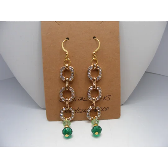 Crystal Link earrings