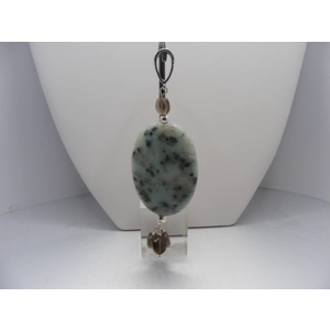 Aventurine and Smoky Quartz Pendant