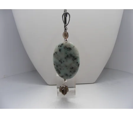 Aventurine and Smoky Quartz Pendant