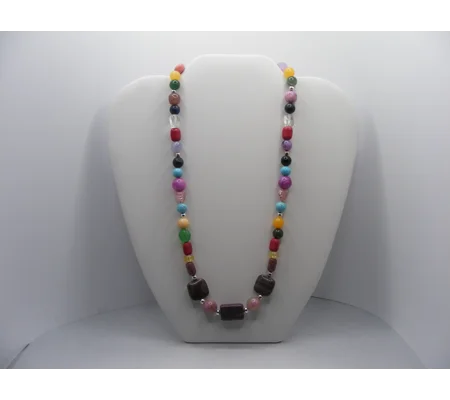 Kitchen Sink Bead Necklace 19"
