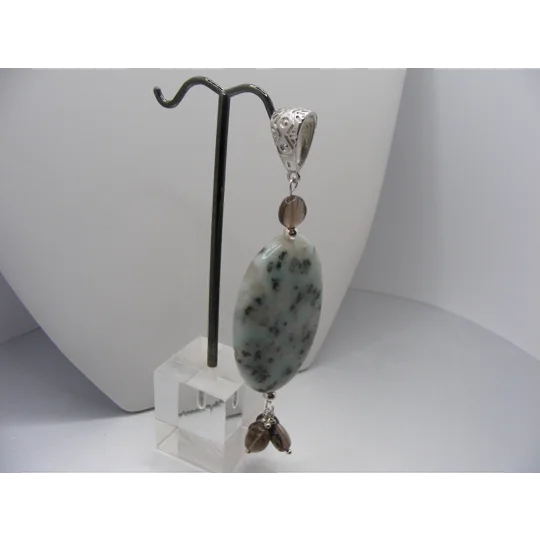 Aventurine and Smoky Quartz Pendant