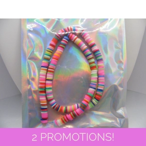 Polymer Clay Heishi Beads -  16