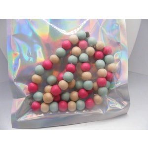 Hand Dyed Wood Beads -  16