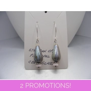 Czech Glass, Pink and Ethopian Opal earrings