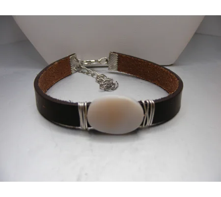 Mother of Pearl and Leather Bracelet - choice