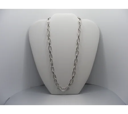 Stainless Steel Paperclip Chain 20"