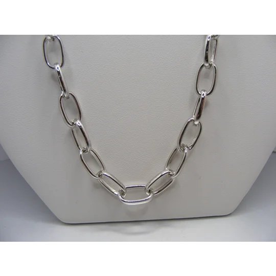 Stainless Steel Paperclip Chain 20"