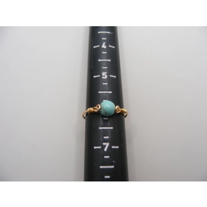 Magnesite Turquoise Line Ring - Size 6