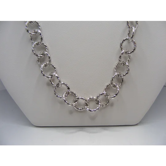 21" Stainless Fancy Rolo Chain