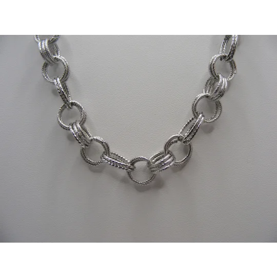 20" Stainless Fancy Rolo Chain #2