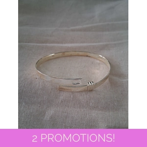 Sterling Silver Slide Bangle Bracelet