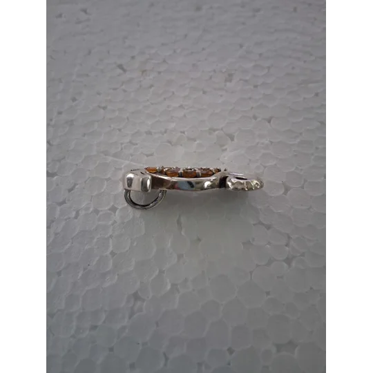 Citrine Seahorse Pendant - 925 Silver
