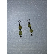 Peridot and Black Spinel earring jackets