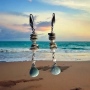 Larimar necklace and earrings