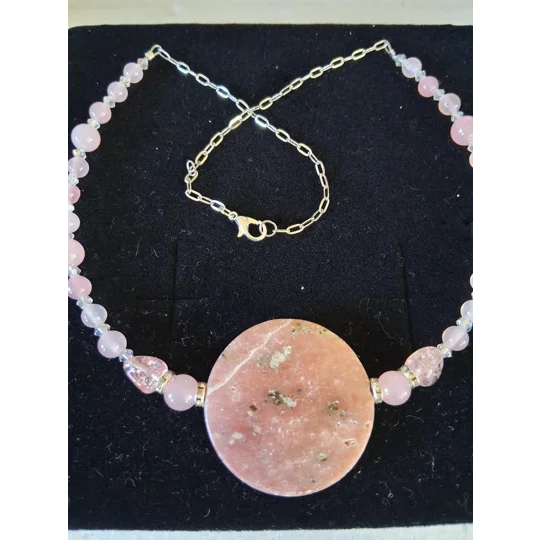 Magnificent Magnasite + Quartzite + Crystal Necklace