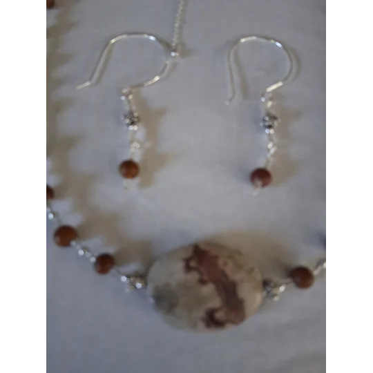 Who Let the Cat Out Necklace set Silvertone