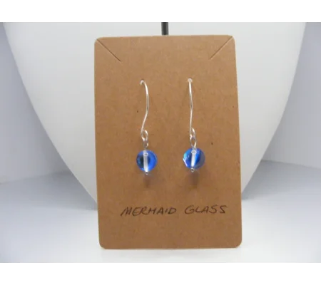 Mermaid Glass drop earrings