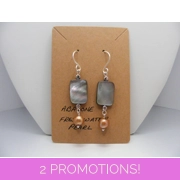 Abalone and Pearl Earrings