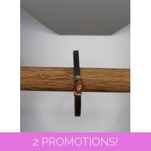 Carnelian and Leather Bracelet