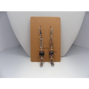 Black Plum Jasper earrings
