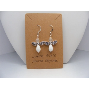 Agate Angel Earrings