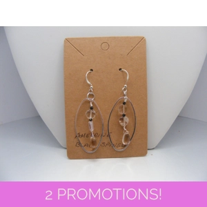 Ametrine and Black Spinel earrings