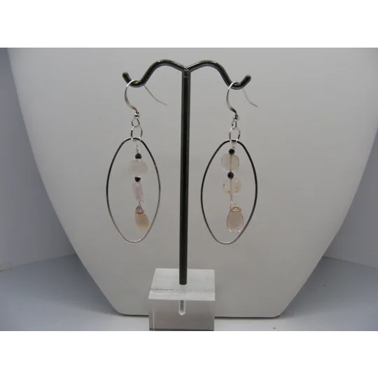 Ametrine and Black Spinel earrings