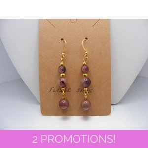 FLower Jade earrings