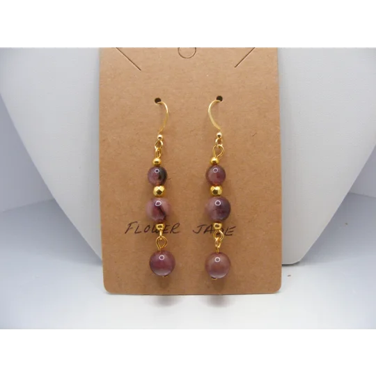 FLower Jade earrings