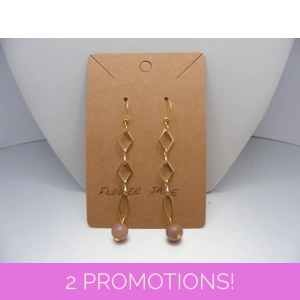 Flower Jade earrings